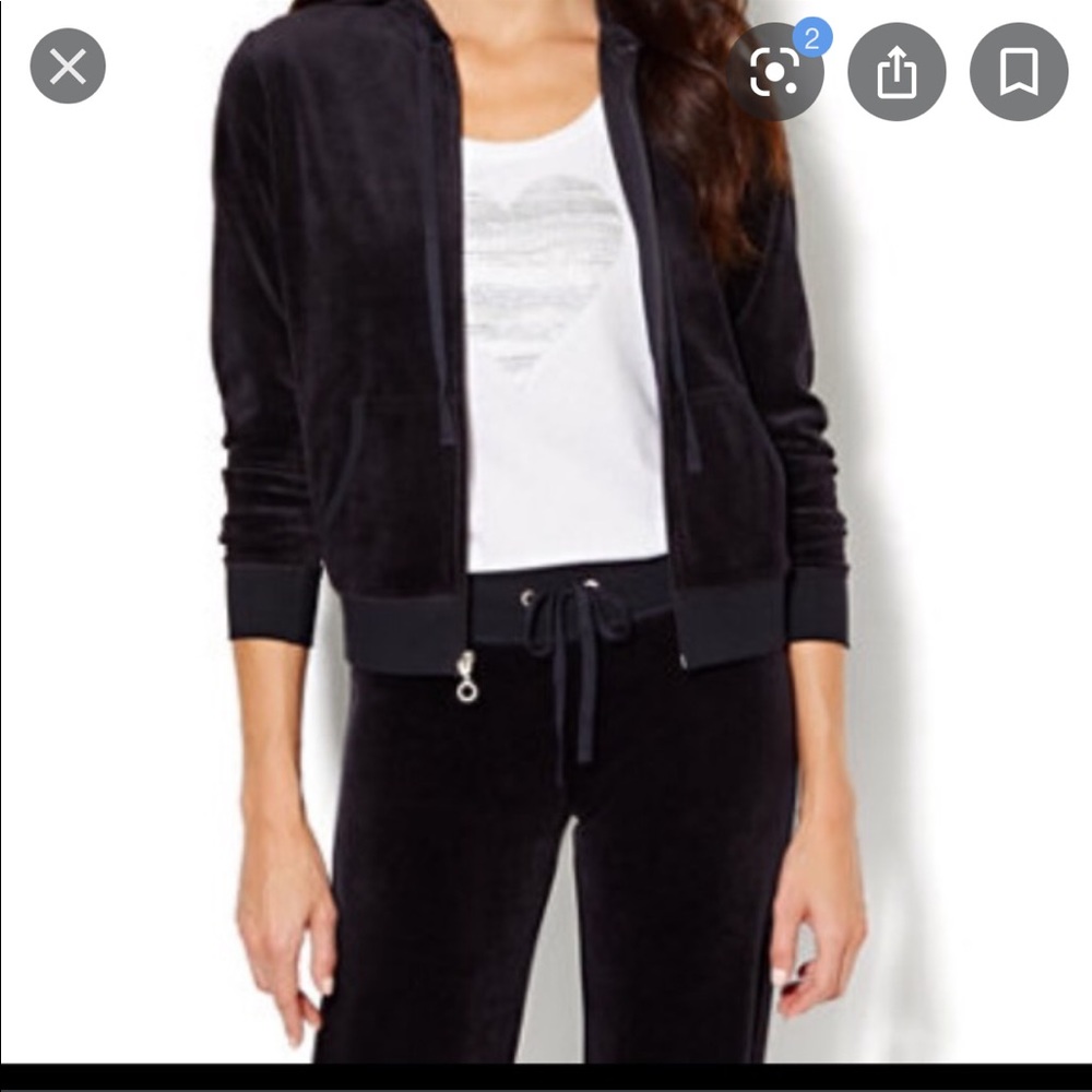 New York &Co black velour jumpsuit Size M/L